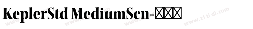 KeplerStd MediumScn字体转换